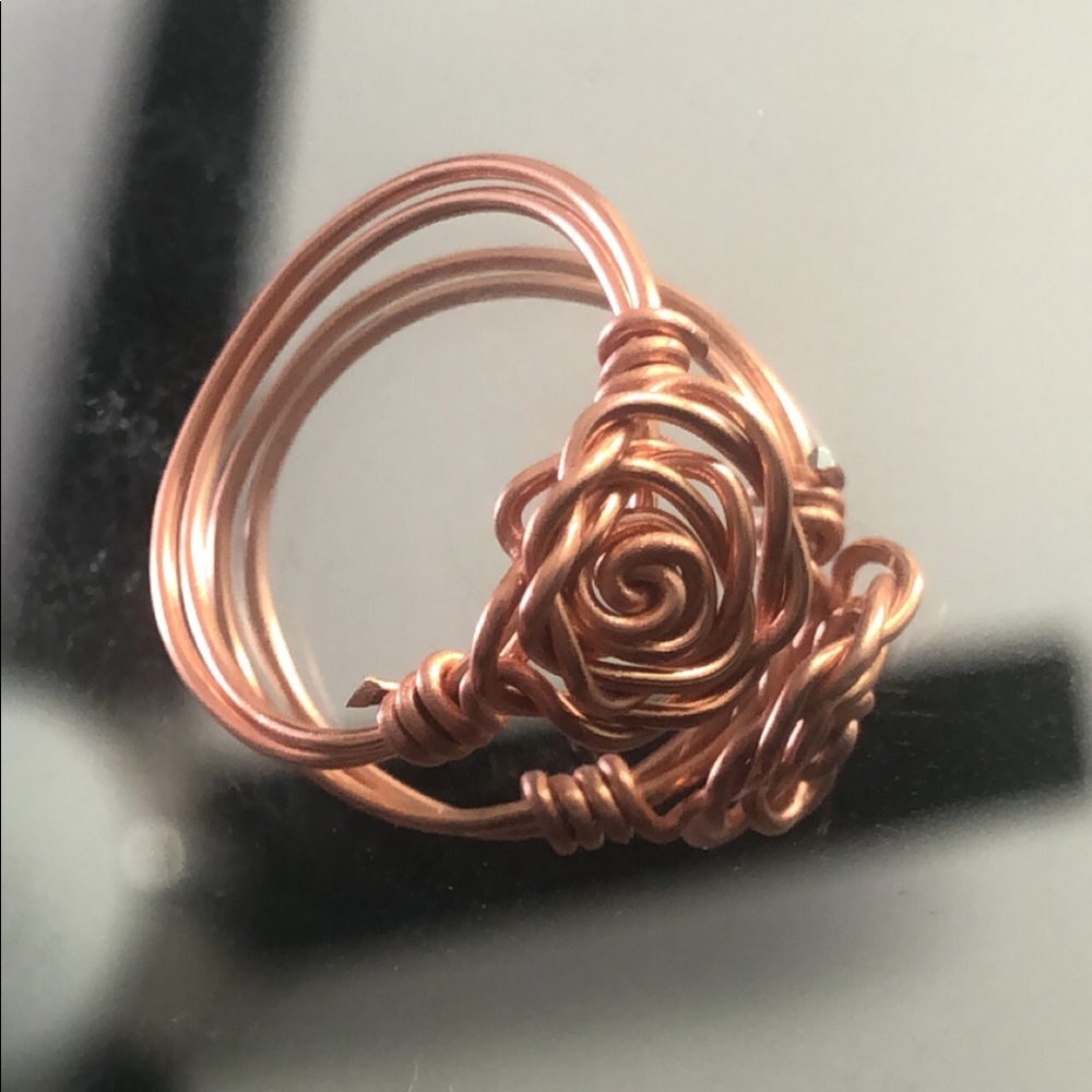 Rose Gold Rose ring